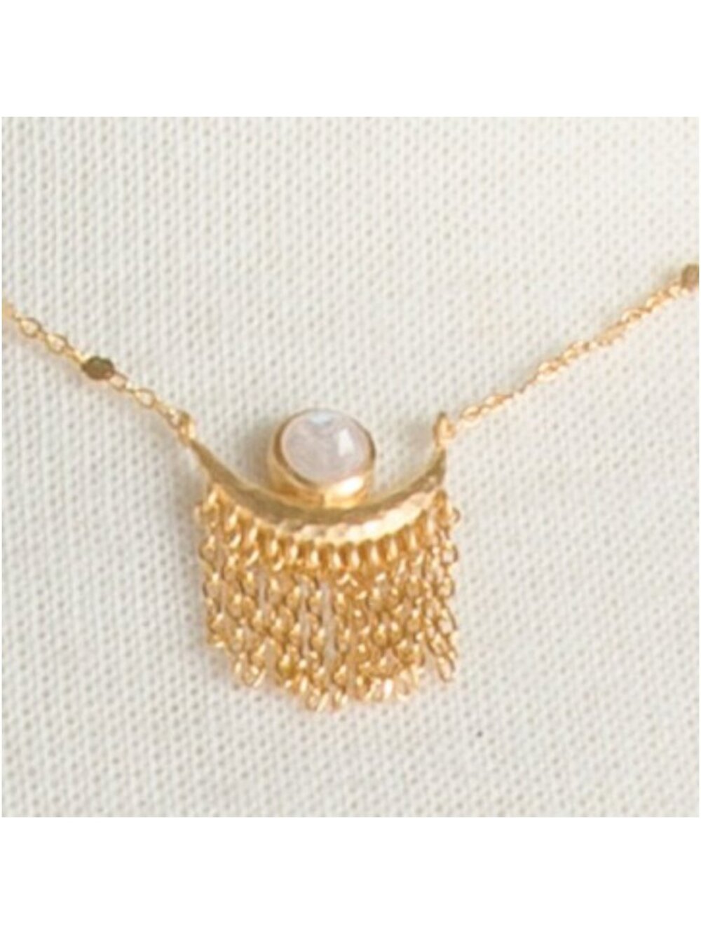 SATYA Made In India 18kt Gold Plated Brass Cascade Of Starlight Necklace - Picture 3 of 3